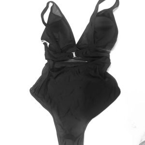 Cupshe Black mesh one piece